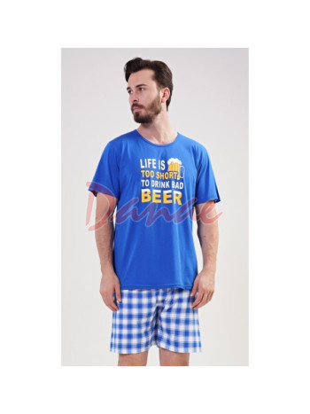 Život je krátký, abych pil špatné pivo - pánské pyžamo